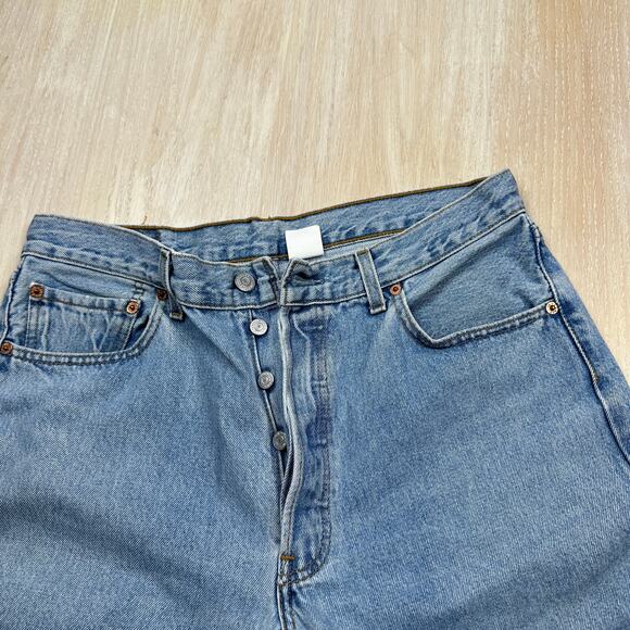 Levi's 501 XX Button Fly Original Fit 100% Cotton Blue Denim Jeans Men's 34X34 - Picture 5 of 14